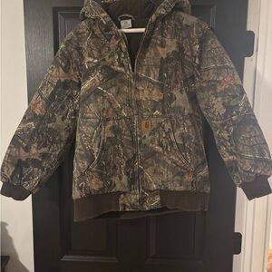 Carhartt Woodland Camo Zip-Up Jacket